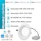 Luxrite 8 Inch Commercial LED Recessed Downlight 4 CCT Selectable 25/29/33W 2400/2700/3000LM Dimmable 4-Pack LR23954-4PK - alternate 3